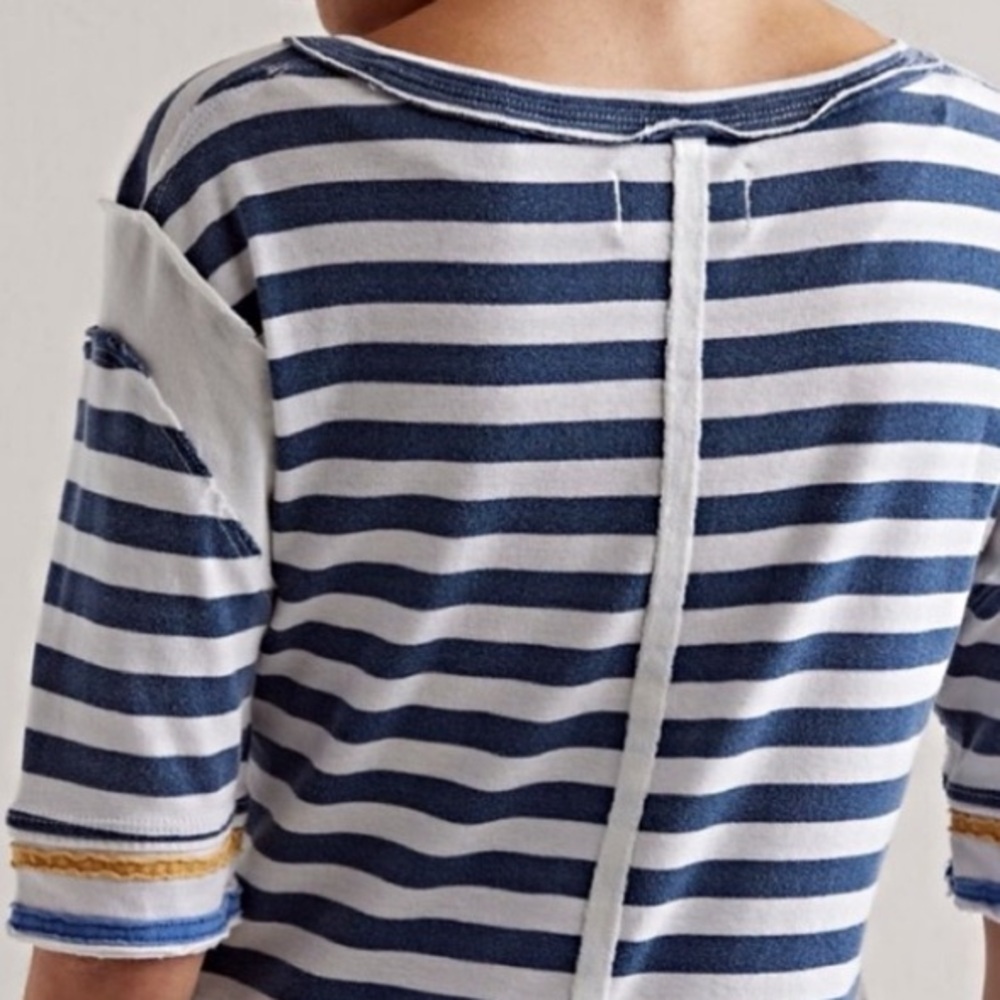 💙NWT’S! FREE PEOPLE Fast Line Tee L Lightweight Shirt Top *Exposed Seams* - Picture 2 of 10
